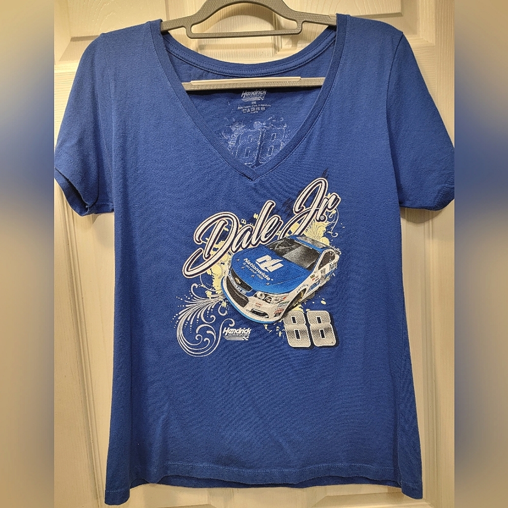 Hendrick Motor Sports 88 Dale Earnhardt Jr. Ladies V Neck Size 2XL